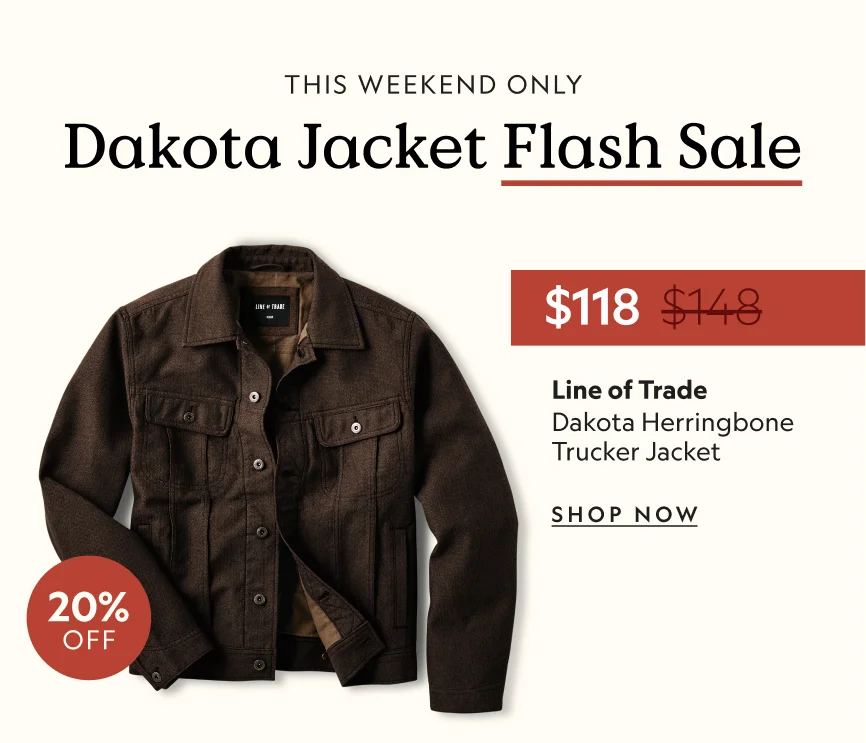 Dakota Herringbone Trucker Jacket