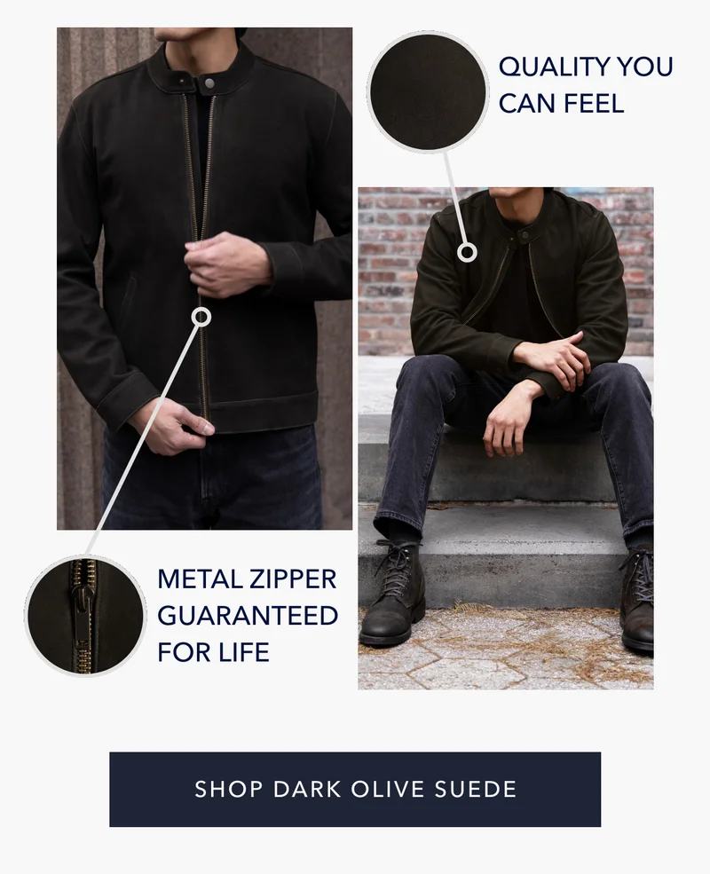 Shop Dark Olive Suede