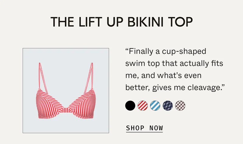 The Lift Up Bikini Top
