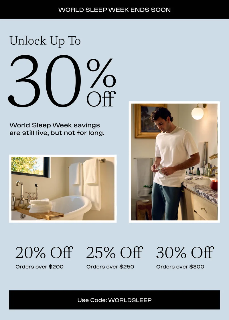 up to 30% off with code