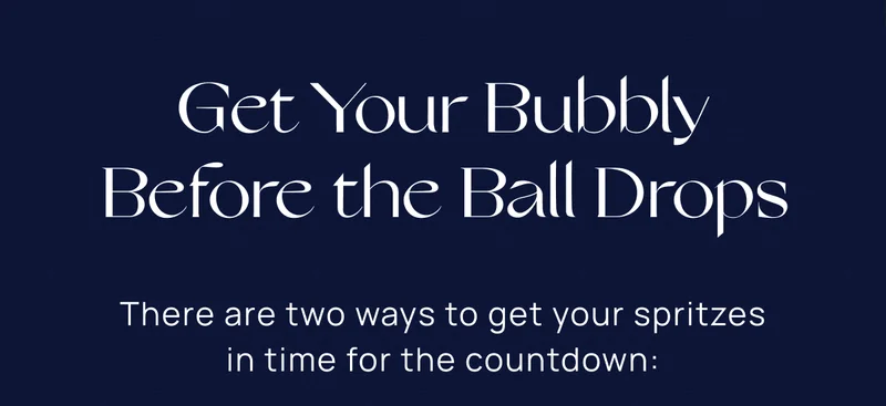 Get Your Bubbly Before the Ball Drops