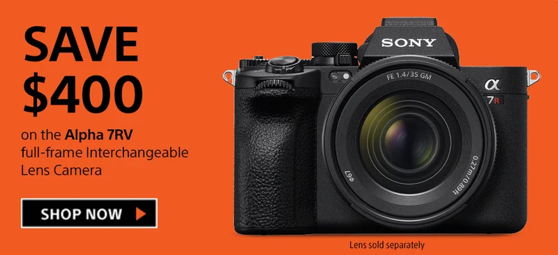 Save $400 on the Alpha 7R V full-frame Interchangeable Lens Camera | Shop Now