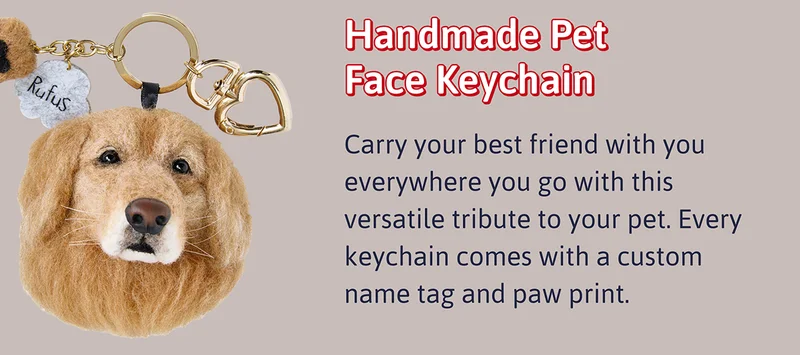 Handmade Pet Face Keychain