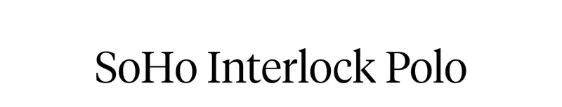 SoHo Interlock Polo