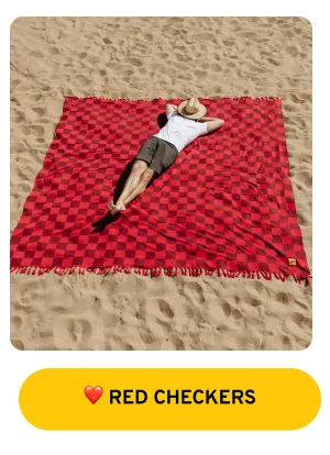 big beachy red checkers