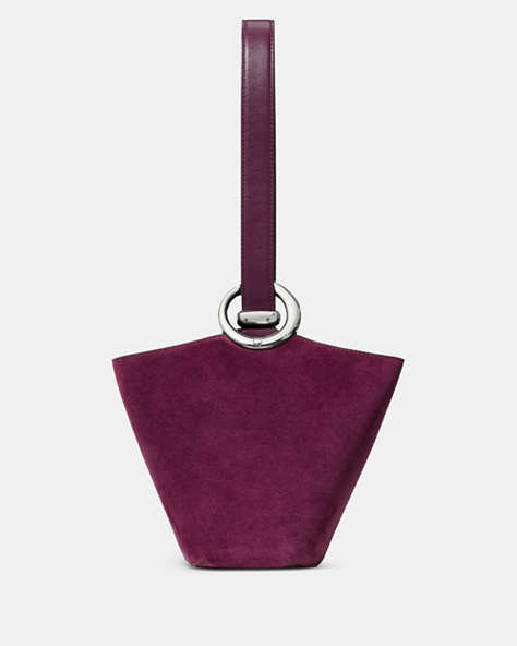 Halo Suede Mini Bucket Bag