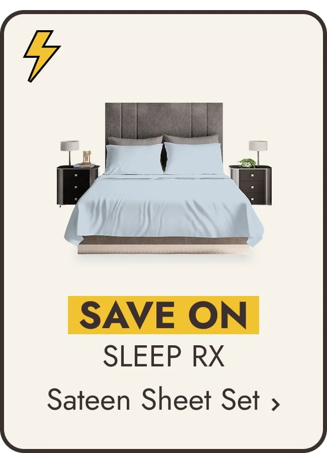 SLEEP RX 100% Cotton Super Soft Graphene-Infused Sateen Sheet Set