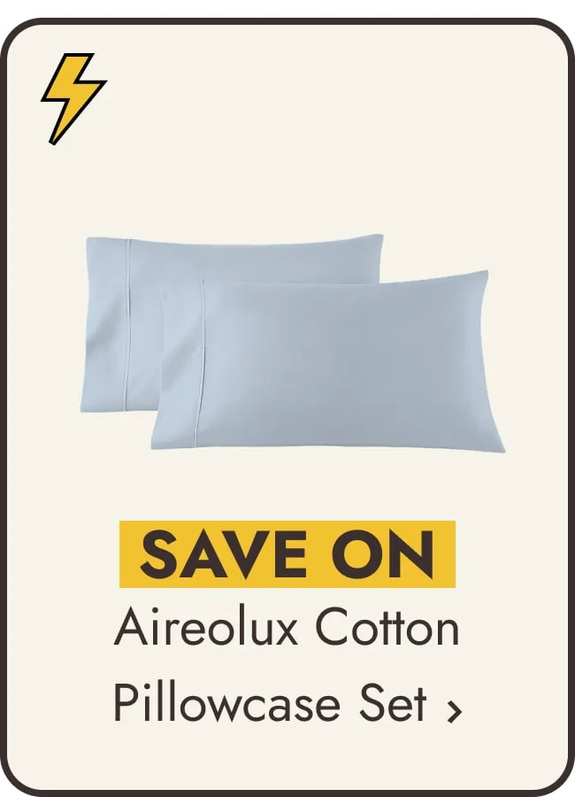 Aireolux 1000TC Supreme-Quality Egyptian Cotton Pillowcase Set