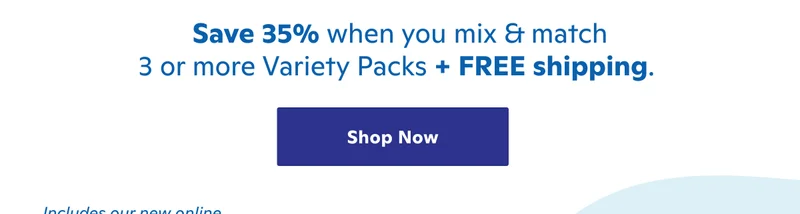 Today only! Save 35% when you mix & match