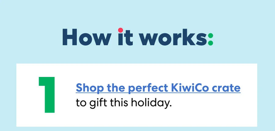 How it works: Shop the perfect KiwiCo crate to gift this holiday.