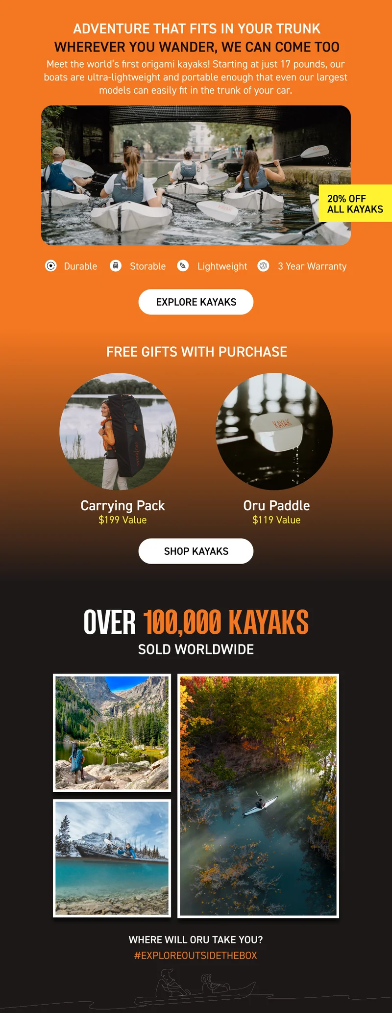 SHOP 20% OFF ALL KAYAKS SHOP 20% OFF ALL KAYAKS
