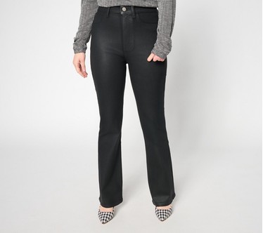 Warp & Weft PHL Jet-Set Stretch Coated Boot-cut Denim Jeans