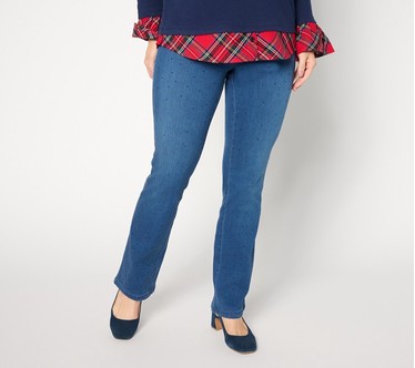 Belle by Kim Gravel Regular TripleLuxeDenim Tonal Twinkle Baby Boot Jean