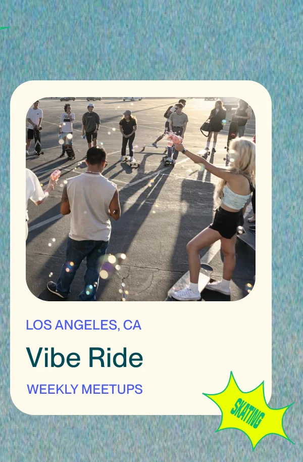 LOS ANGELES, CA Vibe Ride Weekly meetups
