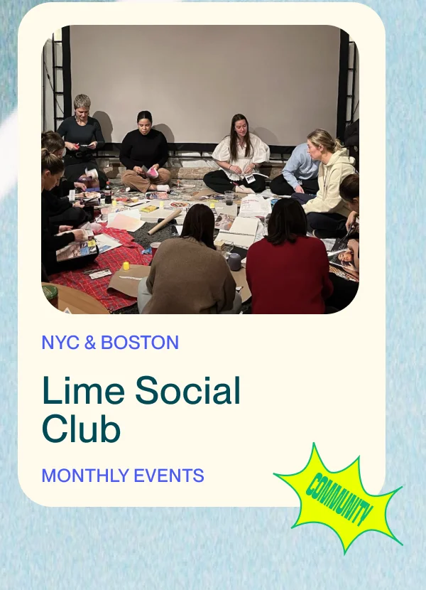 NYC & BOSTON Lime Social  Club MONTHLY Events