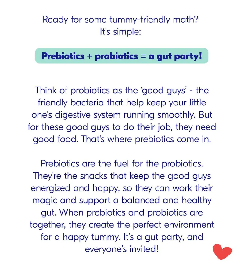 Prebiotics + Probiotics = A Gut Party!