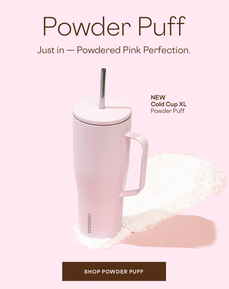 Shop NEW Powder Puff Drinkware