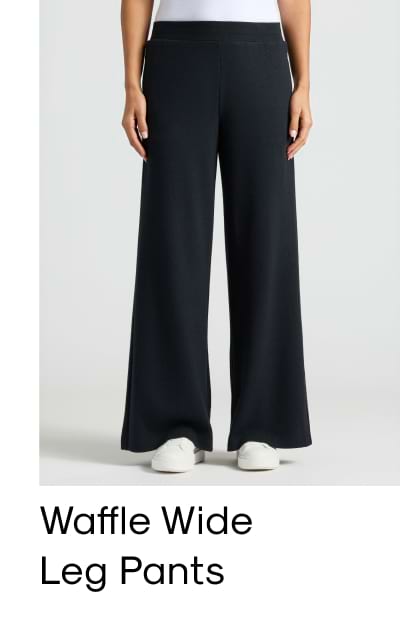 Waffle Wide Leg Pants