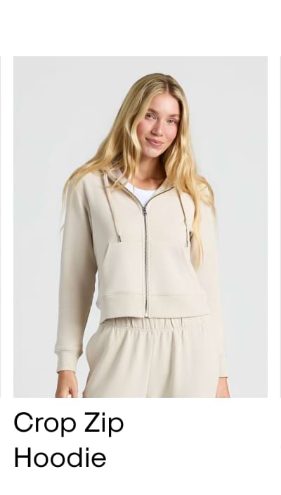 Crop Zip Hoodies