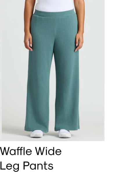 Waffle Wide Leg Pants