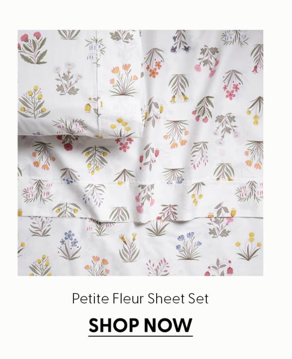 Petite Fleur Brushed Cotton Sheet Set