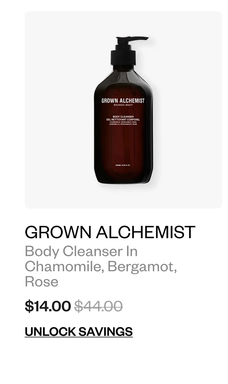 Grown Alchemist - Body Cleanser in Chamomile, Bergamot, Rose