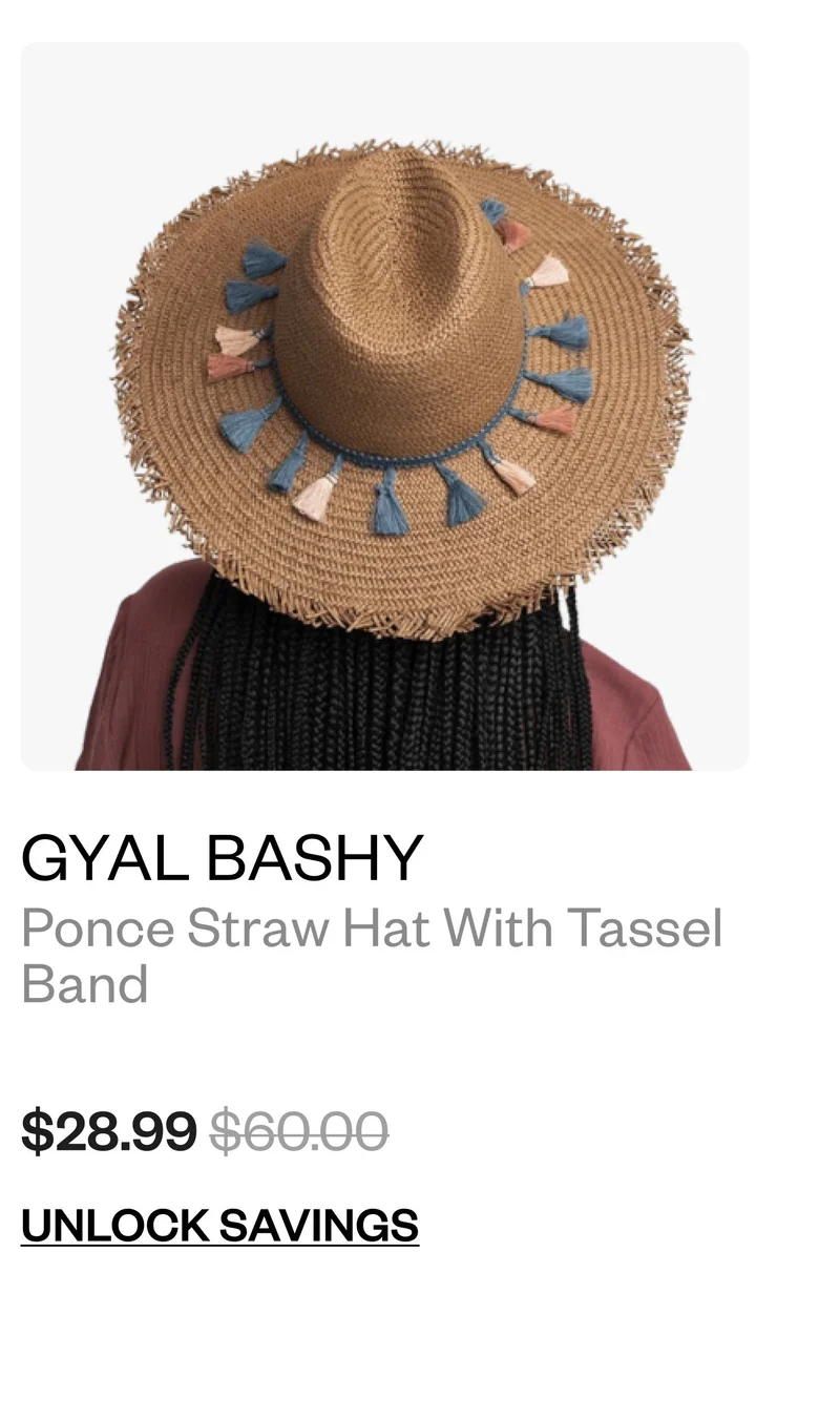 Gyal Bashy - Ponce Straw Hat with Tassel Band