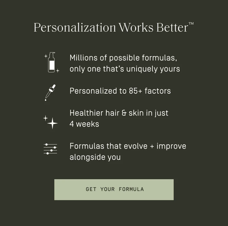 Personalization Works BetterTM | Get your formula