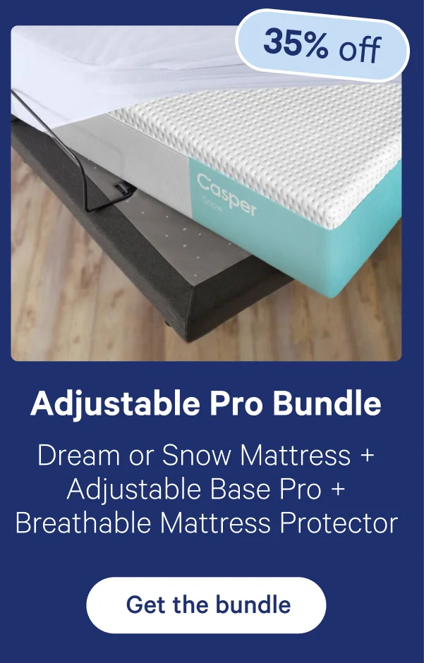 Adjustable Pro Bundle; Dream or Snow Mattress + Adjustable Base Pro + Breathable Mattress Protector