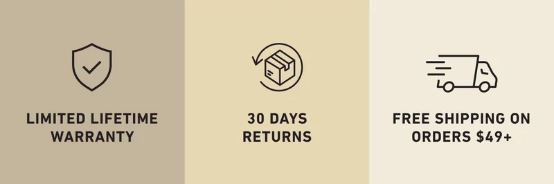 Why TAKEYA limited lifetime warranty, 30 day returns, and free shipping on orders over $49 dollars