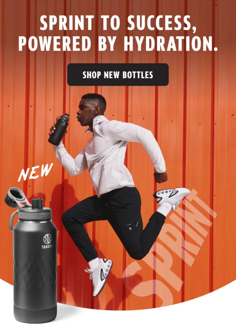 just dropped our new takeya sport collection that's 36 hour of peak performance