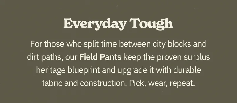 Shop Field Pants