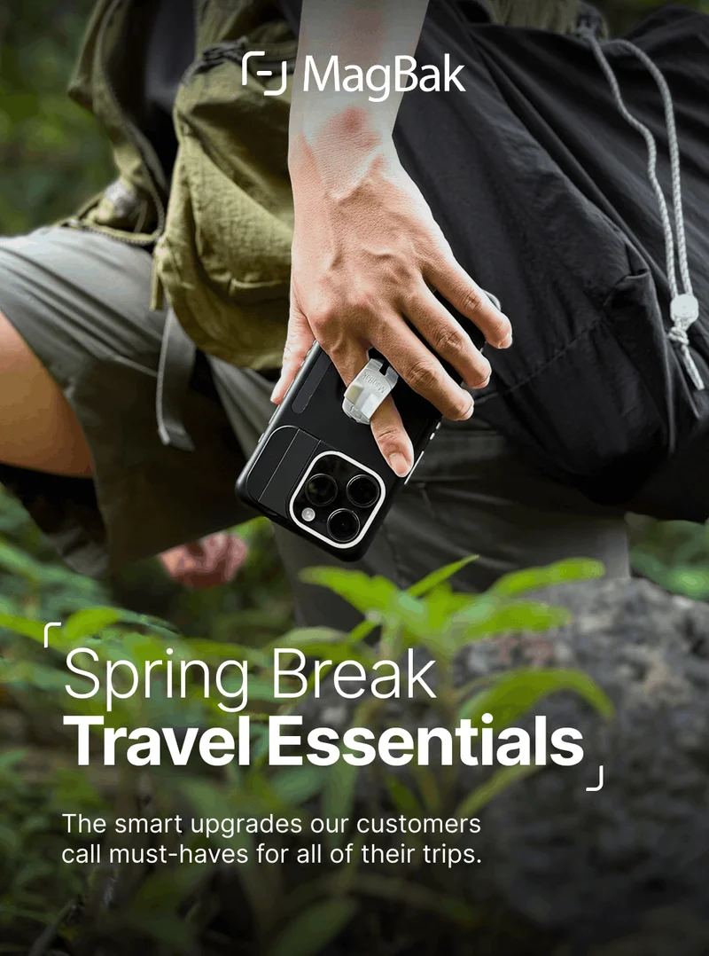 Spring Break Travel Essentials The smart upgrades our customers  call must-haves for all of their trips. Declutter your bag, Travel with MagBak