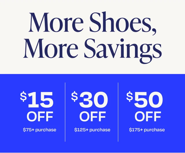 More Shoes, More Savings