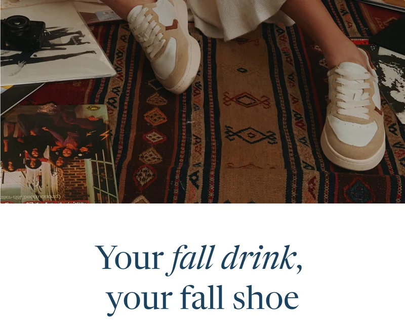 Your fall drink, your fall shoe