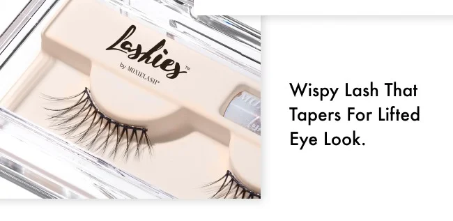 Wispy Lash that Tapers for Lifted Eye Look