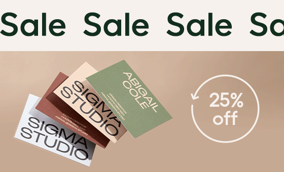 May Offer: 25% off Business Cards