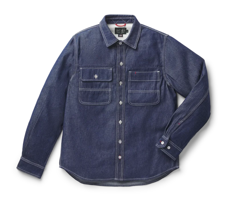 Larch Mt Denim Shirt - Dark Wash Indigo - Men's and Women's