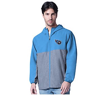 NFL Officially Licensed Men's Lightweight Full Zip Jacket