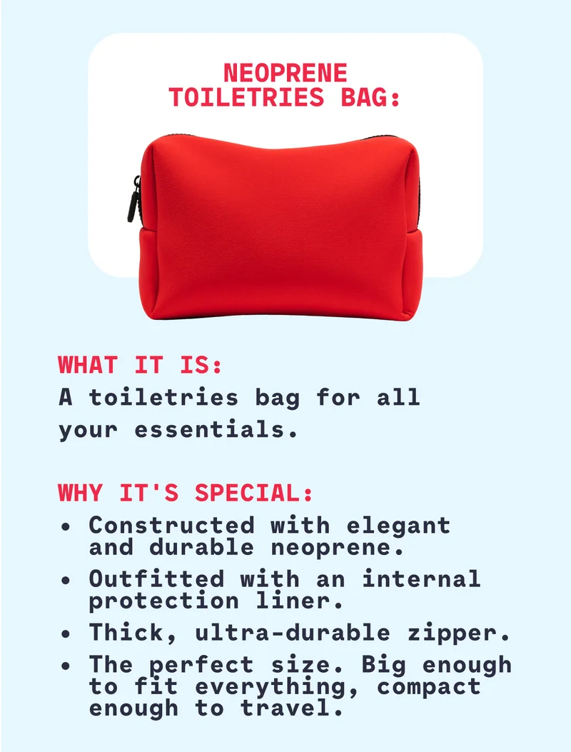 Neoprene Toiletries Bag