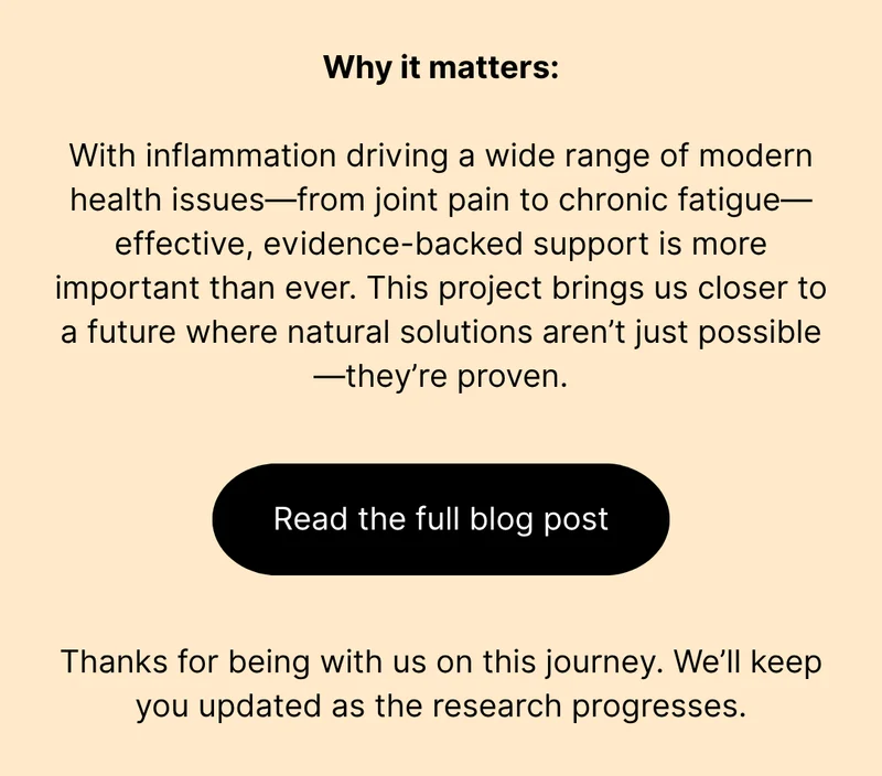 With the right support, your body can keep moving well at any stage. KURK’s high-absorption liquid curcumin works at the cellular level to reduce chronic inflammation—supporting your joints, energy, and overall resilience, no matter your decade. Wherever you are in your wellness journey, we’re here to help you move forward. [ Support your body ]