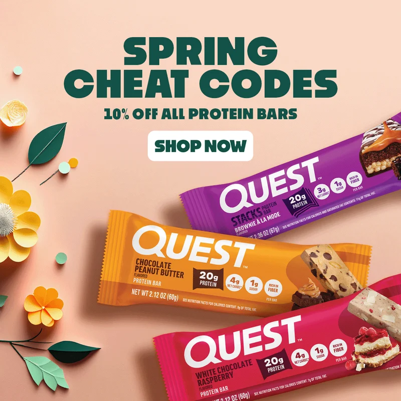 Quest Nutrition - Spring Sale 10% Off all Bars