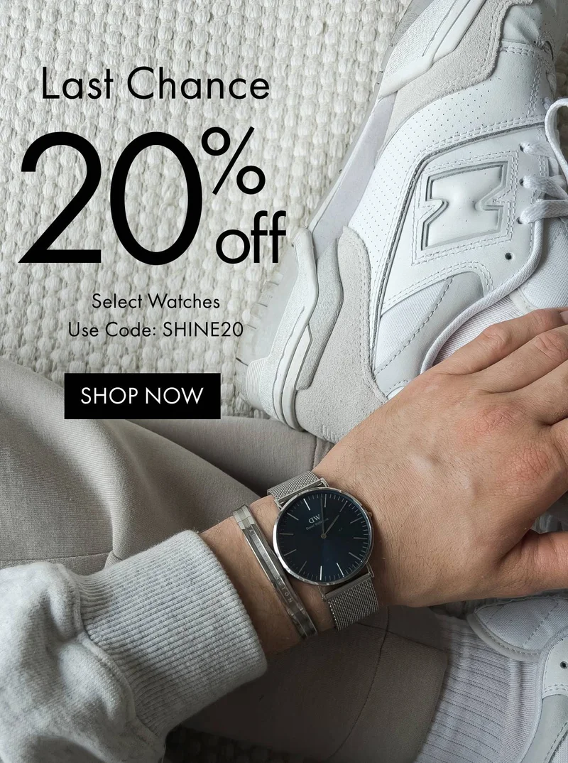 20% off select watches | Shop Now
