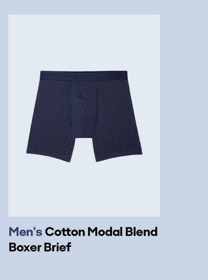 Men's Cotton Modal Blend Boxer Brief
