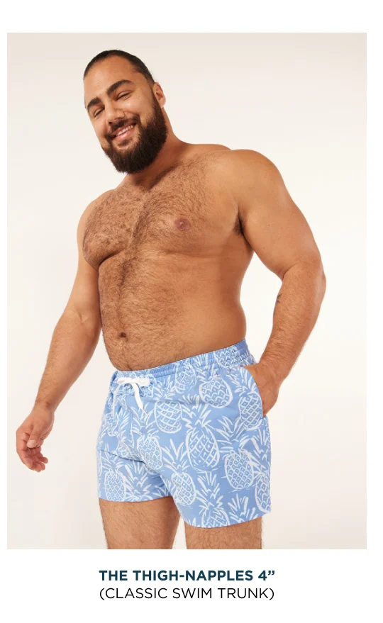 Classic Swim Trunks: The Thigh-Napples 4"