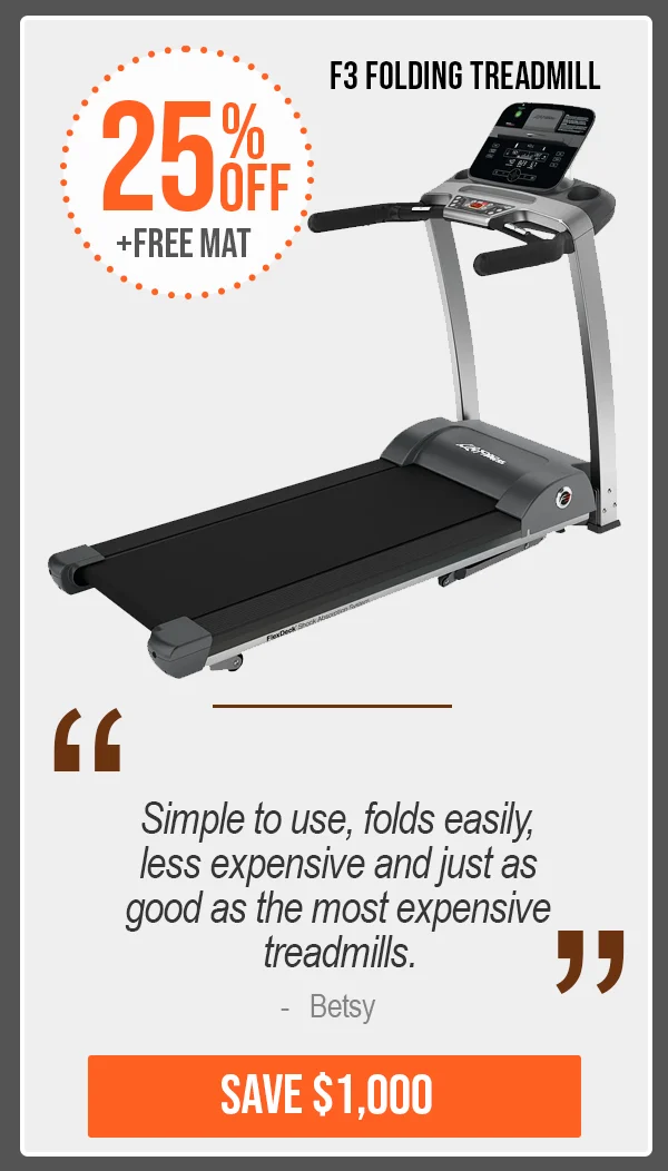 25% OFF - F3 Folding Treadmill