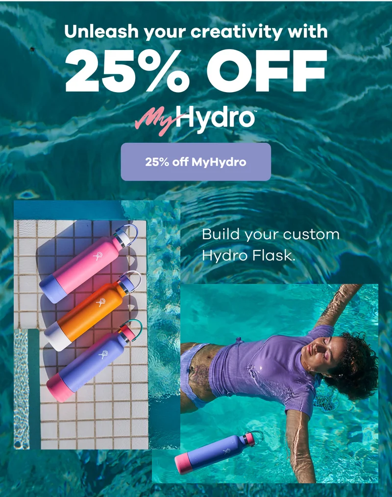 Unleash your creativity with 25% Off MyHydro | 25% off MyHydro