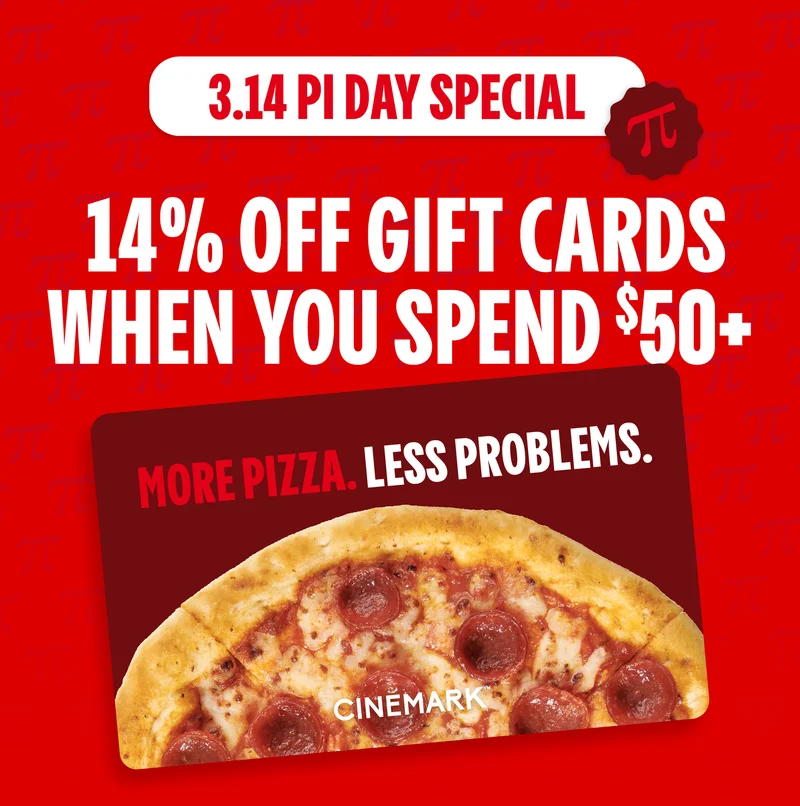 3.14 PI DAY SPECIAL | 14% OFF GIFT CARDS WHEN YOU SPEND $50+