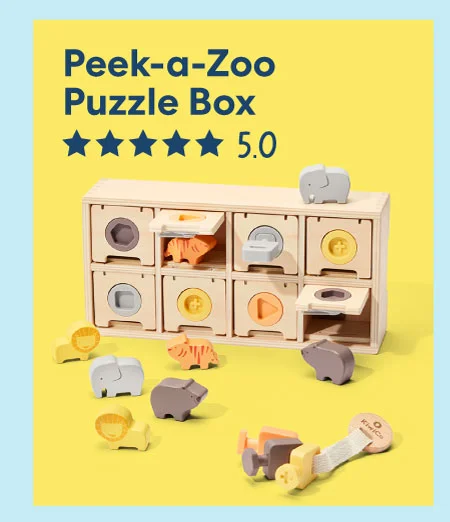 Peek-a-Zoo Puzzle Box