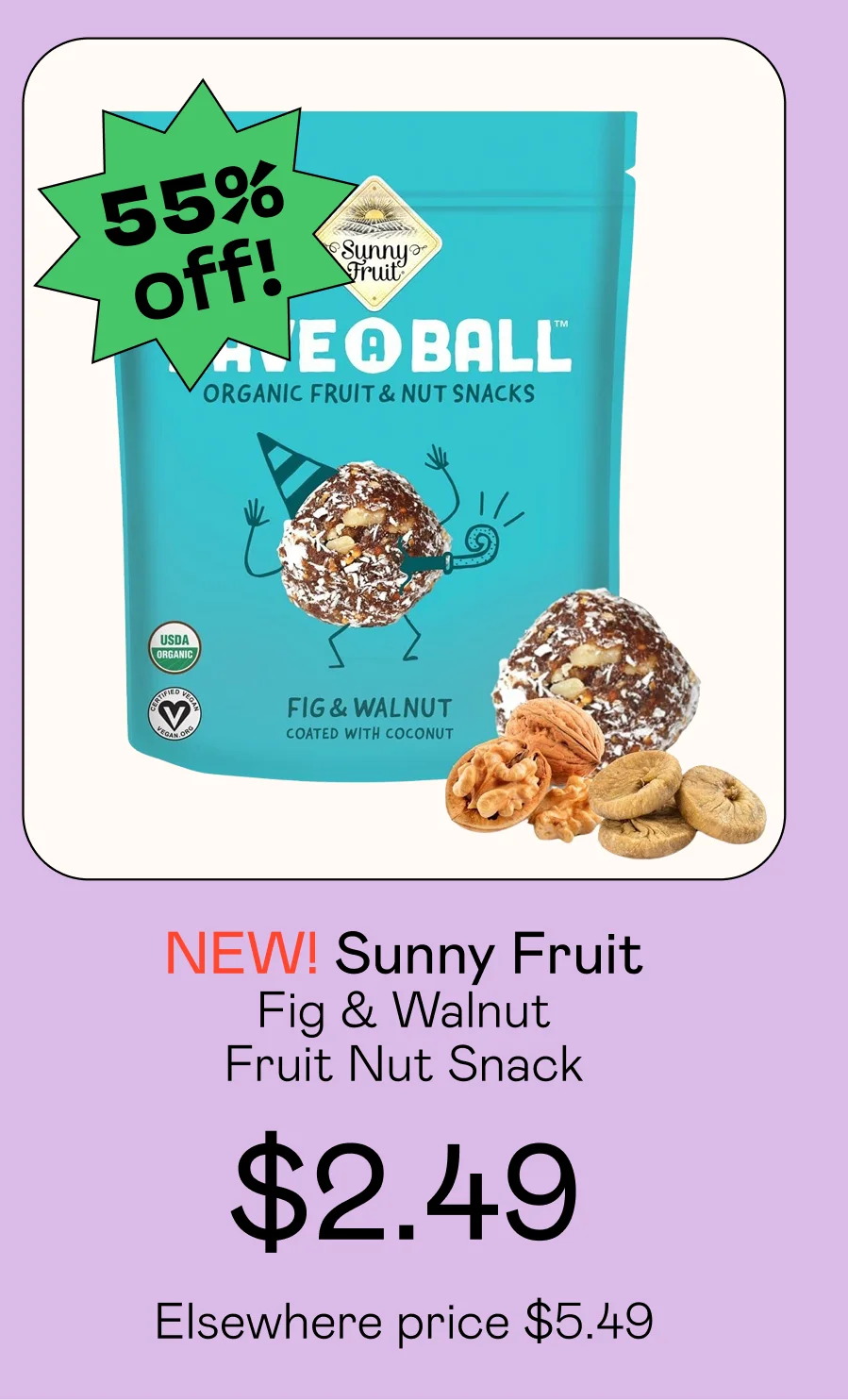 Fig & Walnut - Fruit Nut Snack